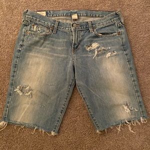 Abercrombie Mid-length Jean Shorts